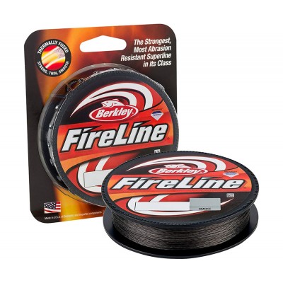 BERKLEY Шнур плетеный Fireline Fused Original 110м темносерый 0,17мм 10,2кг Smoke