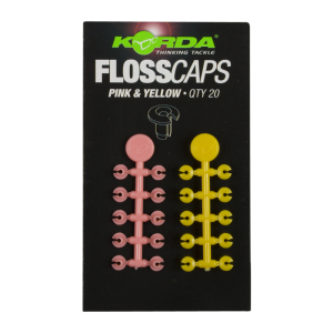 Стопор для бойлов Korda Floss Caps Pink/Yellow (Уценка)