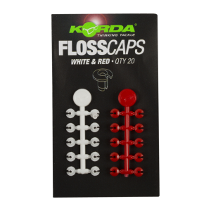 Стопор для бойлов Korda Floss Caps White/Red (Уценка)