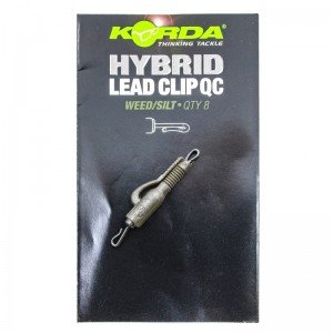 Безопасная клипса с быстросъемом Korda QC Hybrid Lead Clip Weed/Silt