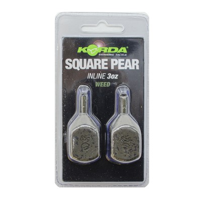 Грузило Korda Square Pear Inline Blister 3,0oz 84гр (Уценка)