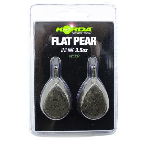 Грузило Korda Flat Pear Inline Blister 3,5oz 98гр