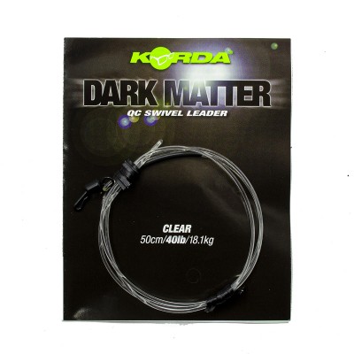 Готовый монтаж Korda Dark Matter Leader QC Swivel 50 cm Clear 40 lb