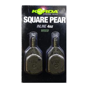 Грузило Korda Square Pear Inline Blister 4,0oz 112гр