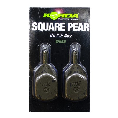 Грузило Korda Square Pear Inline Blister 4,0oz 112гр (Уценка)
