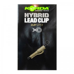 Безопасная клипса с кольцом Korda Hybrid Lead Clips Clay