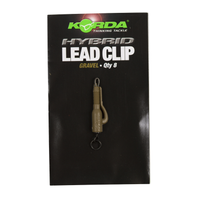 Безопасная клипса с кольцом Korda Hybrid Lead Clips Gravel