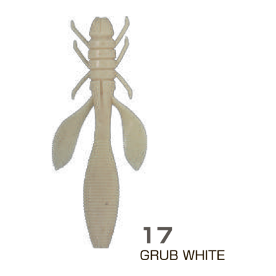 OWNER Мягкая приманка Yuki Bug YB-110 4,3"  #17 Grub White 11см 7шт