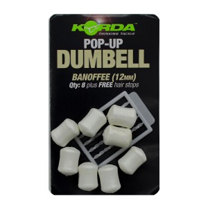 Имитационная приманка Korda Dumbell Pop-Up Banoffee 12 mm
