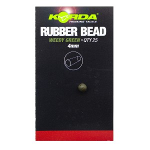Бусина резиновая Korda Rubber Bead Green 4мм