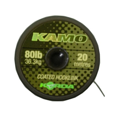 Поводковый материал Korda Kamo Coated Hooklink 80lb 20м