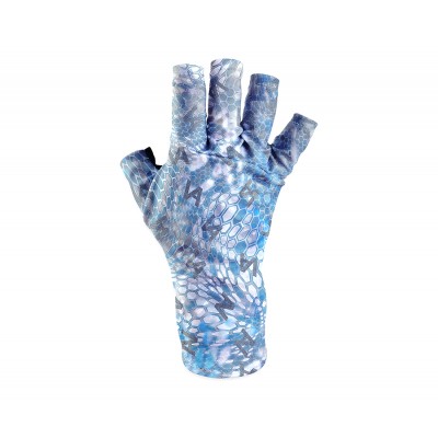 Перчатки солнцезащитные Veduta UV Gloves Reptile Skin Blue M-L мужские