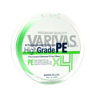 VARIVAS Шнур High Grade PE X4 Flash Green 150м #0,6