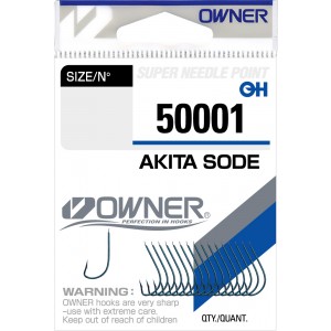 OWNER Крючок Akita Sode blue №14 17шт