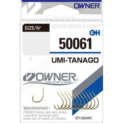 OWNER Крючок Umi Tanago gold №8 13шт