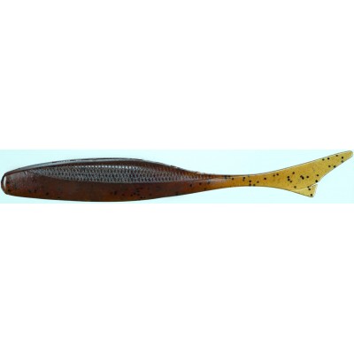 OWNER Слаг JR Minnow JRM-113 4,5" #01 Green Pumpkin w/Black Flake 11,3см 7шт