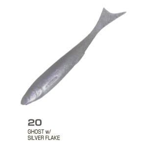 OWNER Слаг Nervous Rex NR-150 5,9" #20 Ghost w/Silver Flake 15см 4шт