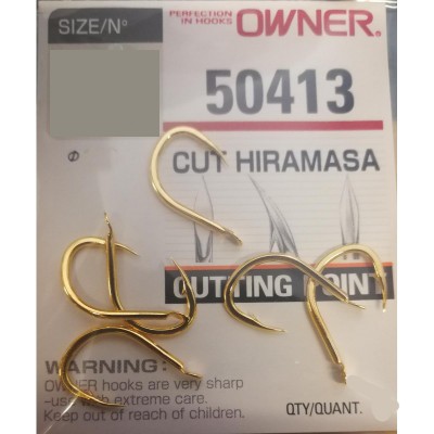 OWNER Крючок Cut Hiramasa gold №5/0 4шт