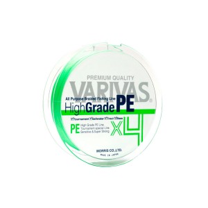 VARIVAS Шнур High Grade PE X4 Flash Green 150м #1.2