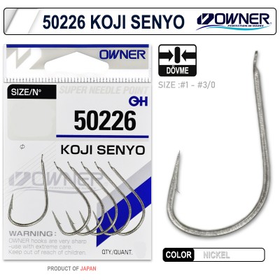 OWNER Крючок Koji Senyo nickel №1/0 11шт