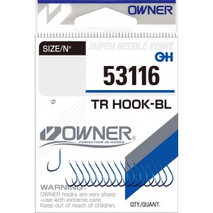 OWNER Крючок Tr Hook-BL blue №10 17шт