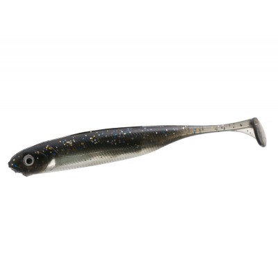 FLAGMAN Виброхвост Real Shad 3,5" Black Phantom Macrell 8,7см 5шт