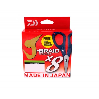 DAIWA Шнур J-Braid Grand x8 270м Сhartreuse 0,24мм