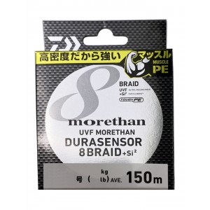 DAIWA Шнур UVF Morethan Durasensor Braid x8+SI2 150м Lime Green #1.2 9.6кг