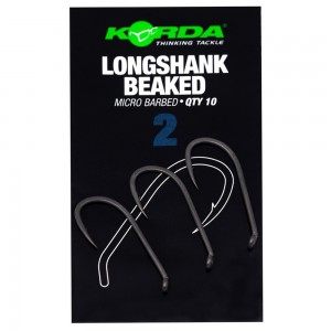 KORDA Крючок Longshank Beaked №2 с бородкой