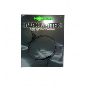 KORDA Поводковый материал Dark Matter Drop Off Inline Weedy 30lb 30см