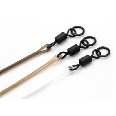 KORDA Поводковый материал Dark Matter Ring Swivel Weed 30lb 30см
