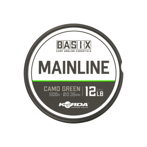 KORDA Леска Basix Main Line 0,35мм 500м 12lb Camo green