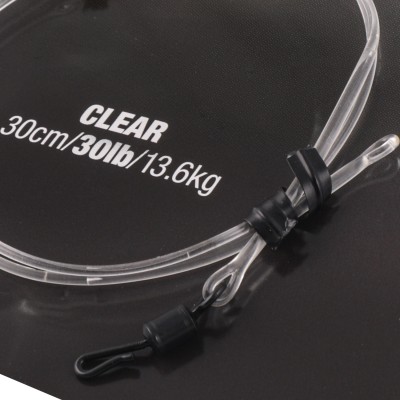 KORDA Поводковый материал Dark Matter QC Swivel Clear 30lb 30см