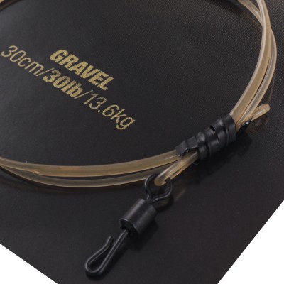 KORDA Поводковый материал Dark Matter QC Swivel Grave 30lb 30см