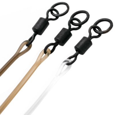 KORDA Поводковый материал Dark Matter Ring Swivel Clear 30lb 30см