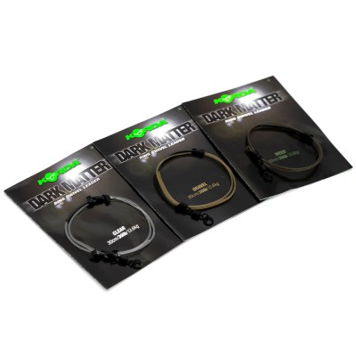 KORDA Поводковый материал Dark Matter Ring Swivel Clear 30lb 30см