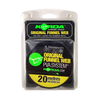 KORDA Сетка PVA запасная Funnel Web Hexmesh 20м
