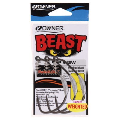 OWNER Крючок Weighted Beast With Twist Lock BC №12/0 2шт