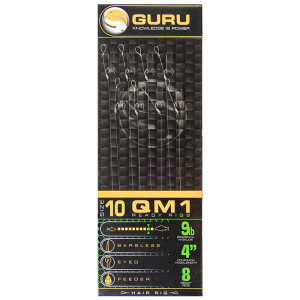 GURU Поводок готовый QM1 Standard Hair 4" №10 0,22мм