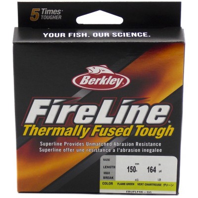 BERKLEY Шнур плетеный Fireline Fused Original 150м яркозеленый 0,20мм 13,9кг Flmgr