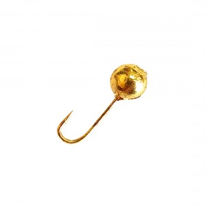 DS FISHING Мормышка свинцовая шар с отверстием 0,42г золото