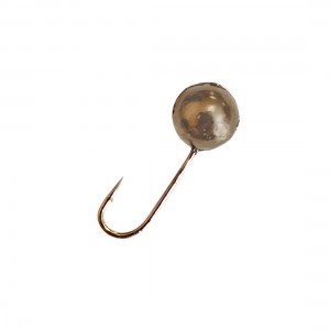 DS FISHING Мормышка свинцовая шар с отверстием 0,83г черный никель