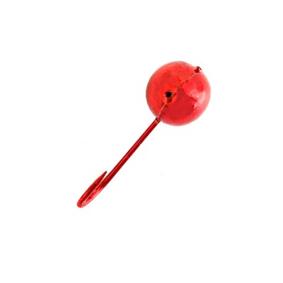 DS FISHING Мормышка свинцовая шар с отверстием 1,35г красный