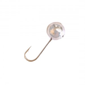 DS FISHING Мормышка свинцовая шар с отверстием 1,35г серебро
