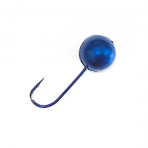 DS FISHING Мормышка свинцовая шар с отверстием 1,35г синий