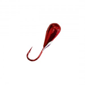 DS FISHING Мормышка свинцовая капля удлиненная 0,75г красный
