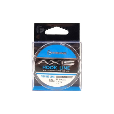 F-FISHING Леска Axis Hook Line Clear 50м 0,10мм 1,4кг/3lb