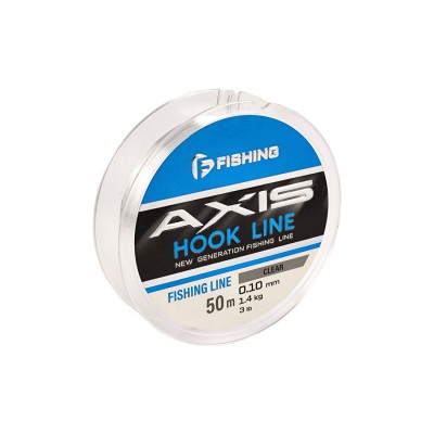 F-FISHING Леска Axis Hook Line Clear 50м 0,10мм 1,4кг/3lb