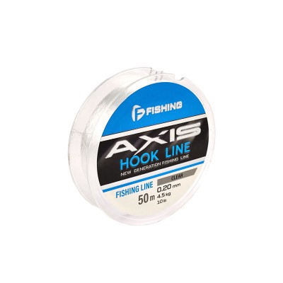F-FISHING Леска Axis Hook Line Clear 50м 0,20мм 5,3кг/11,7lb