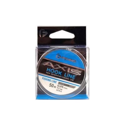 F-FISHING Леска Axis Hook Line Clear 50м 0,25мм 7,5кг/16,6lb F-FISHING Леска Axis Hook Line Clear 50м 0,25мм 7,5кг/16,6lb